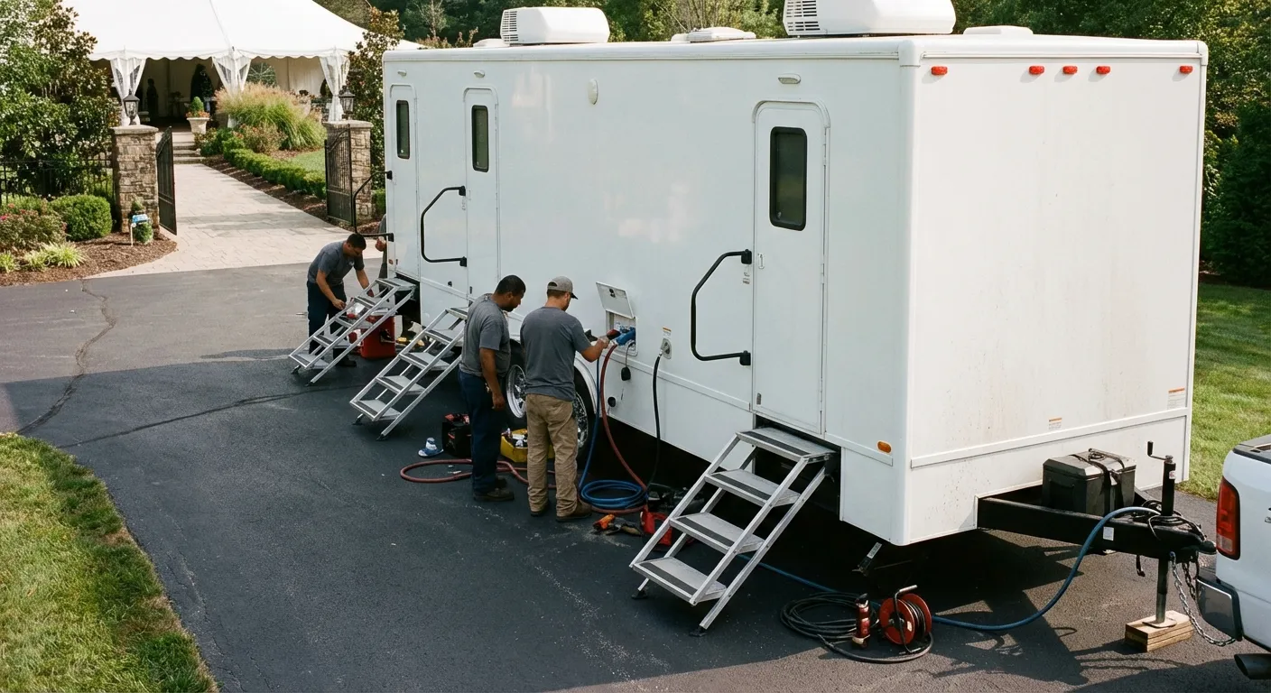 Luxury Restroom Trailer in League City, TX